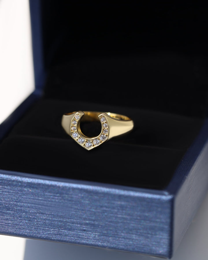 s925 horseshoe ring #R14