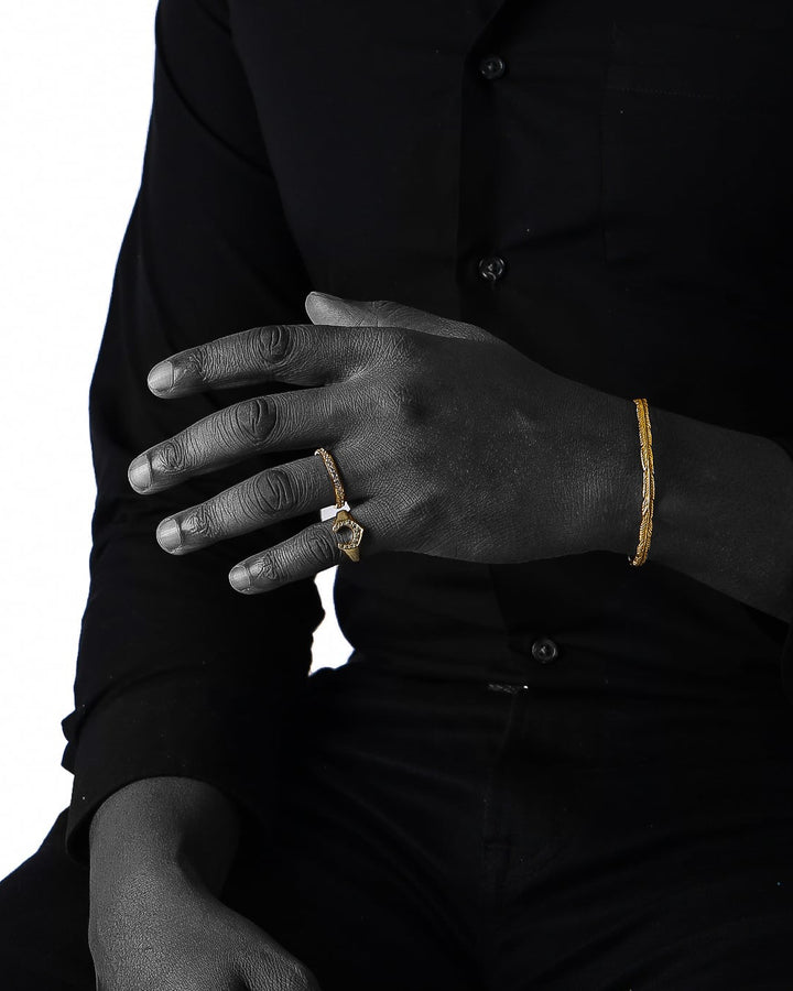 s925 horseshoe ring #R14