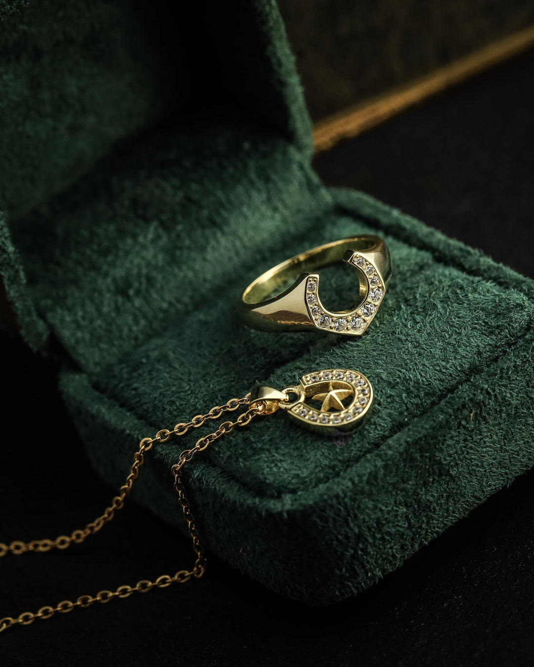 s925 horseshoe ring #R14