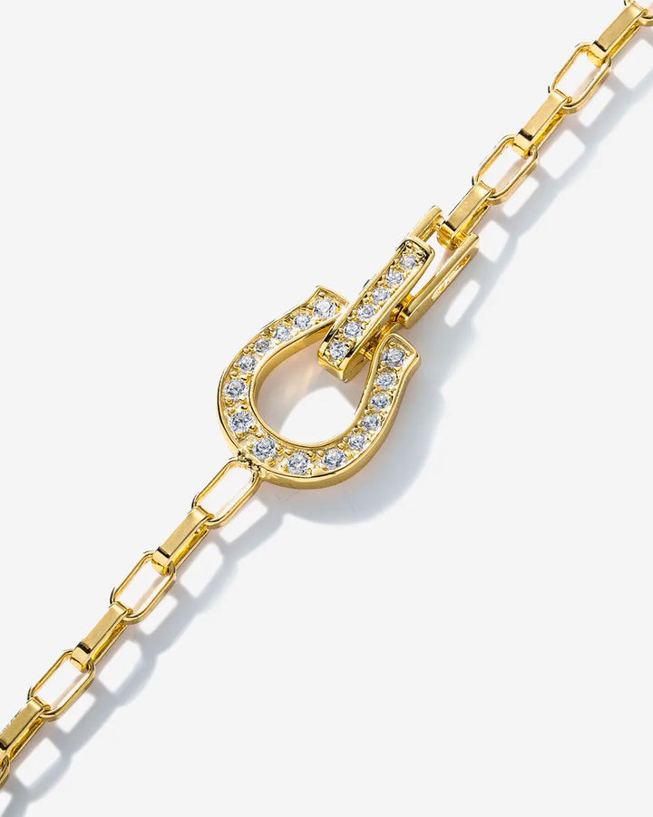s925 horseshoe chain bracelet #B50