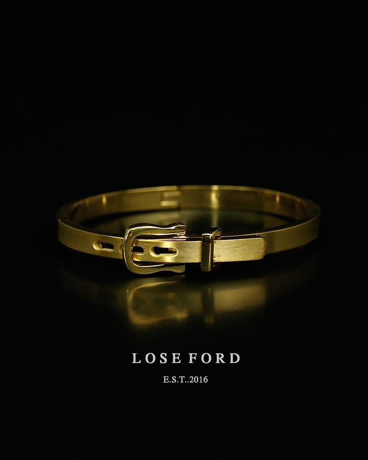 stainless horseshoe bangle #B04