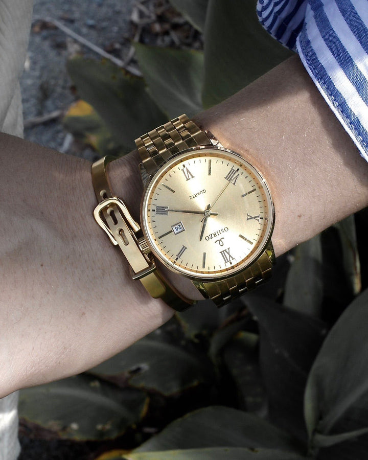 stainless horseshoe bangle #B04