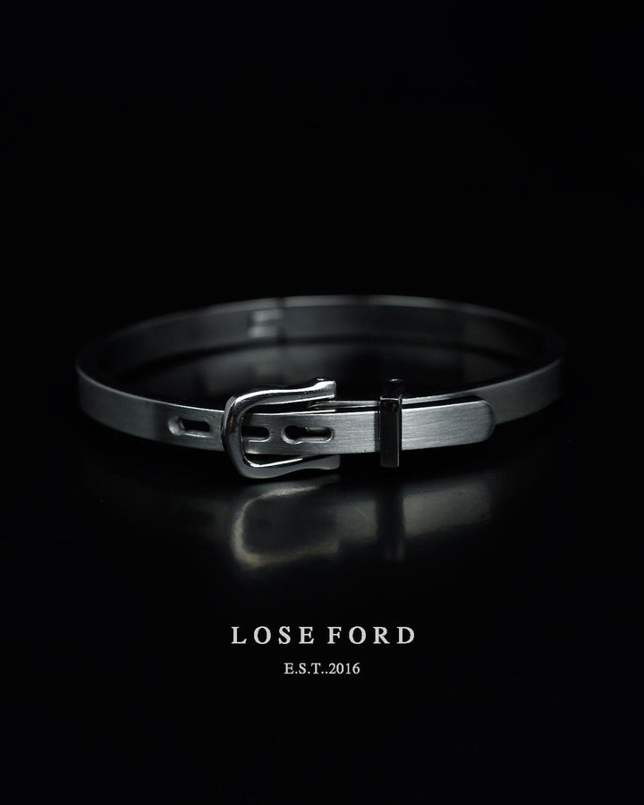 stainless horseshoe bangle #B04