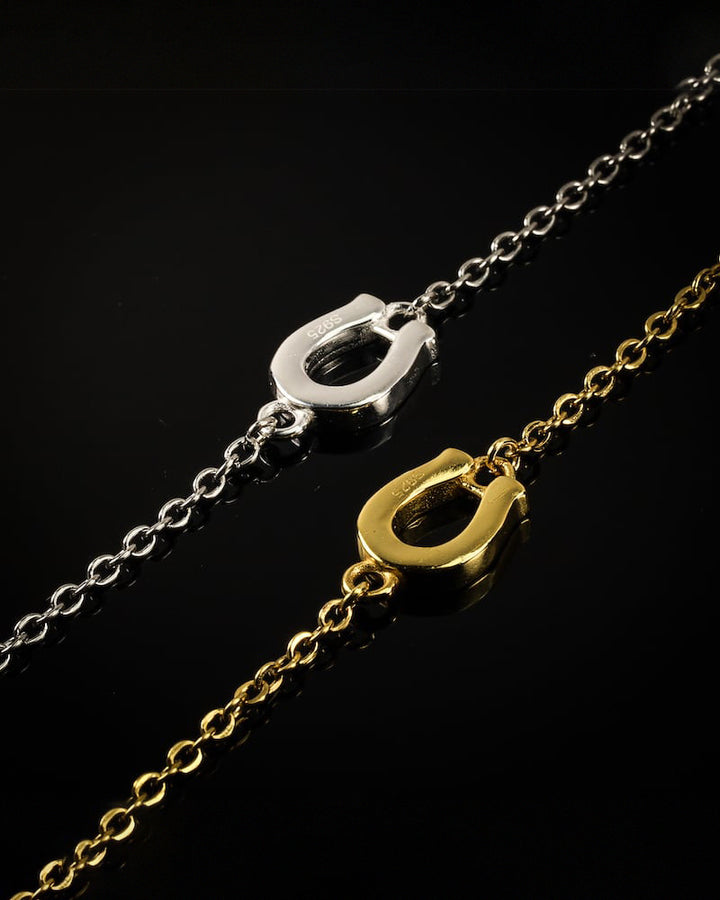 s925 horseshoe anklet #B09