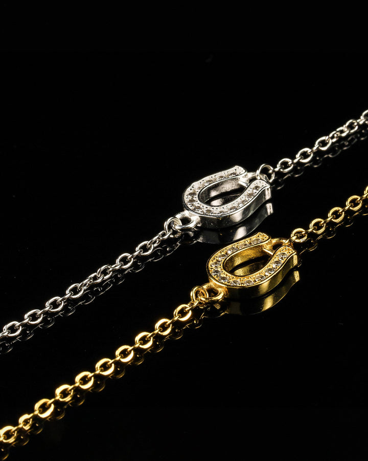 s925 horseshoe anklet #B09