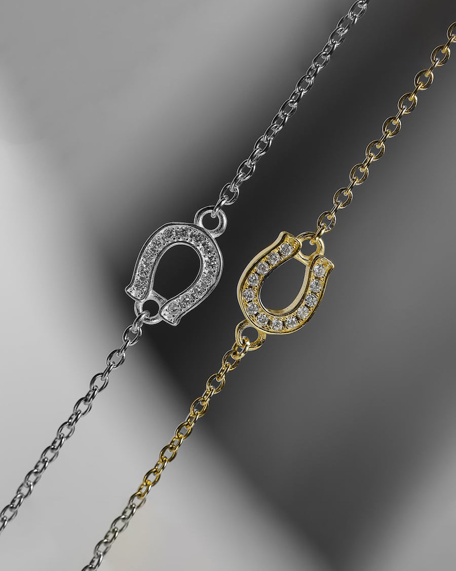 s925 horseshoe anklet #B09