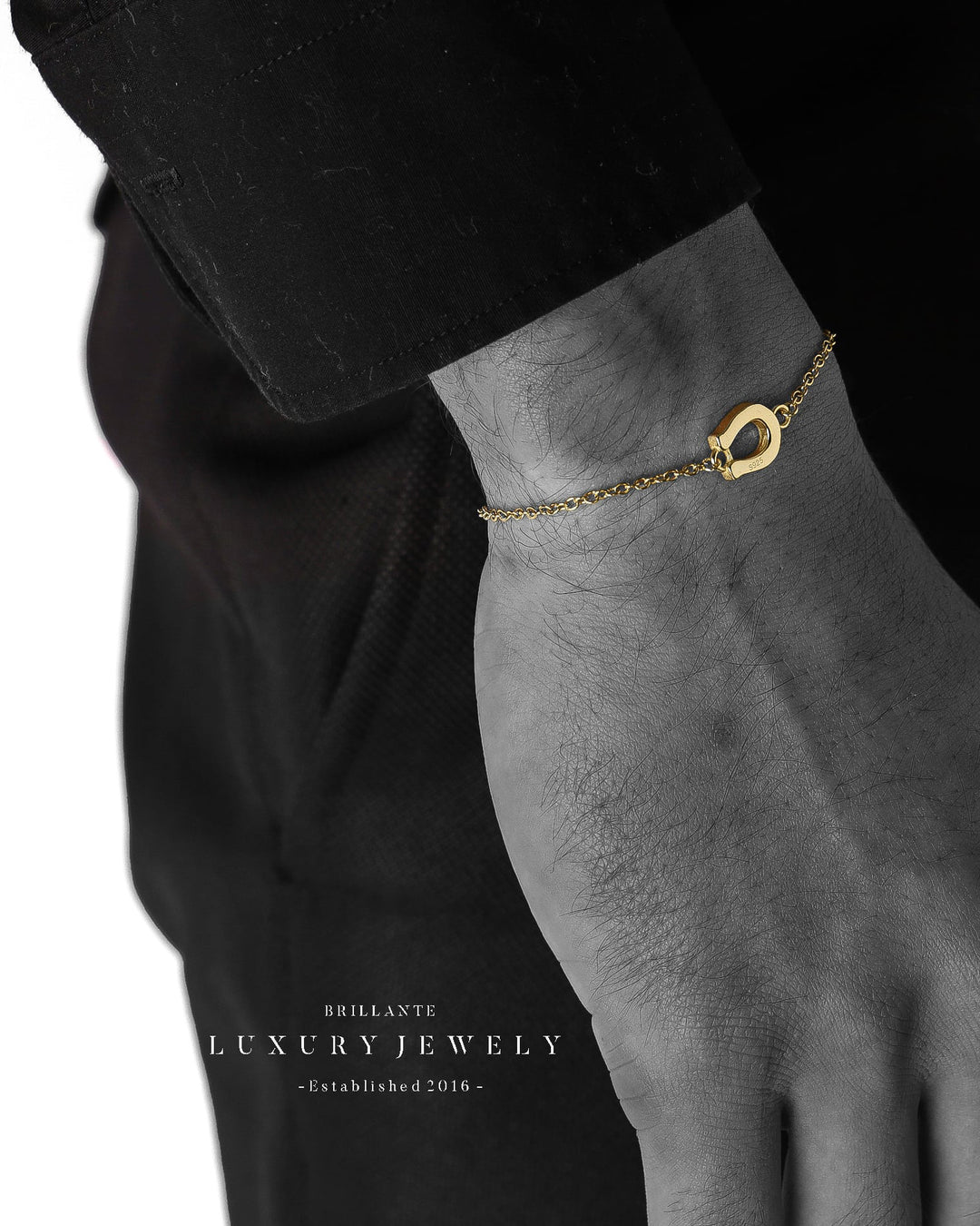 s925 horseshoe anklet #B09