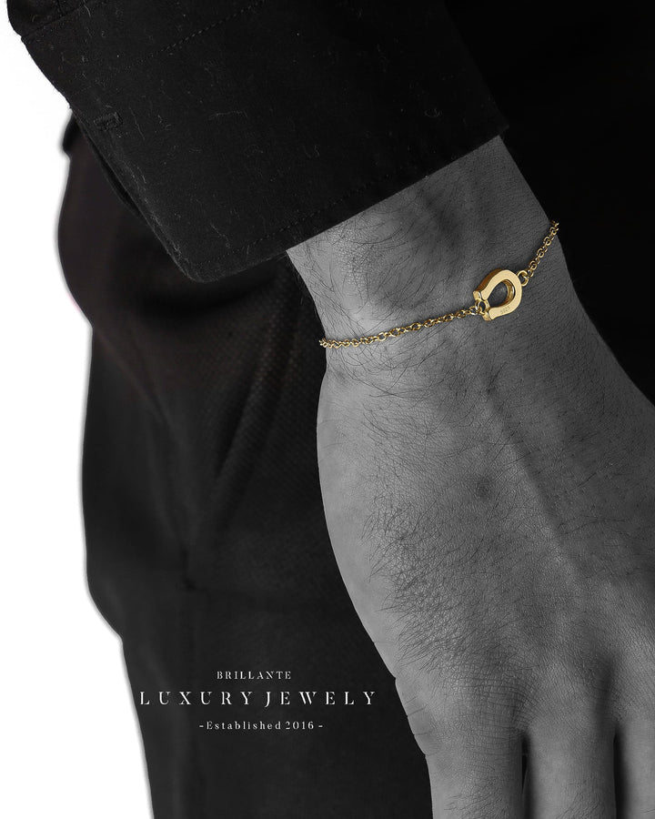s925 horseshoe anklet #B09