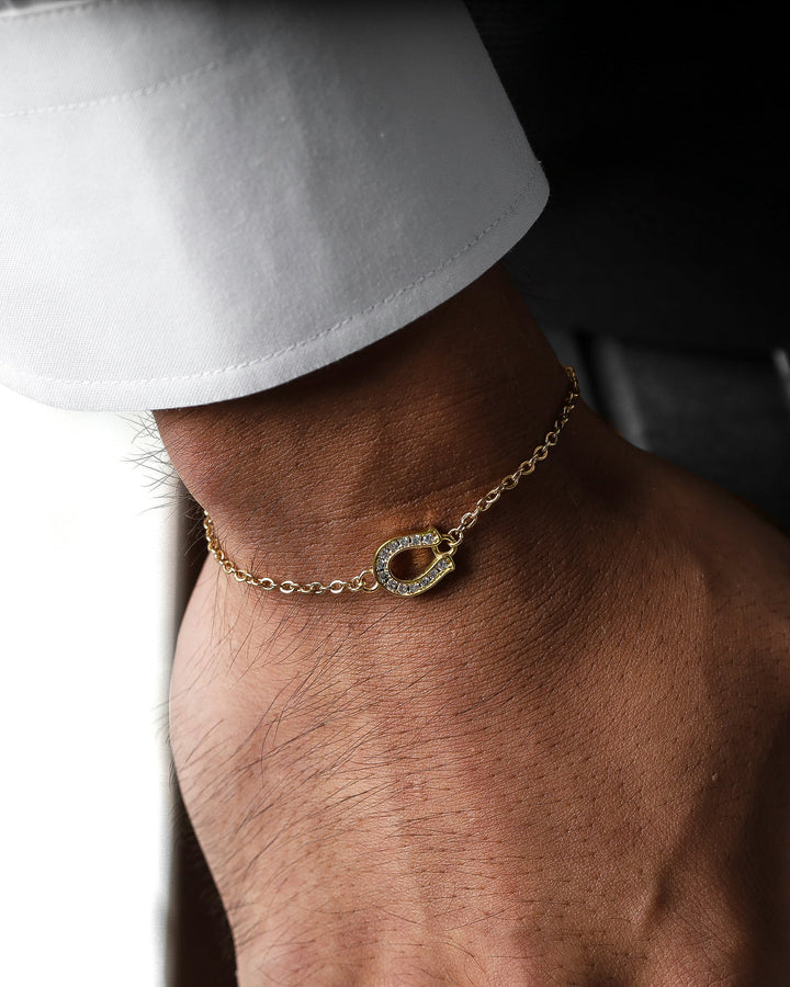 s925 horseshoe anklet #B09