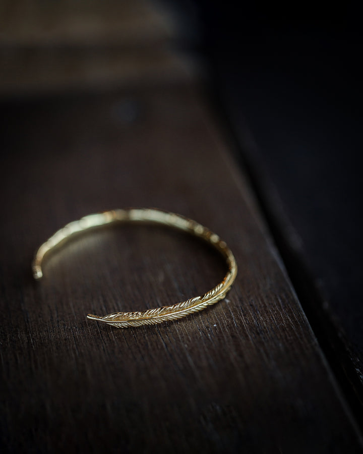s925 fether bangle #B10