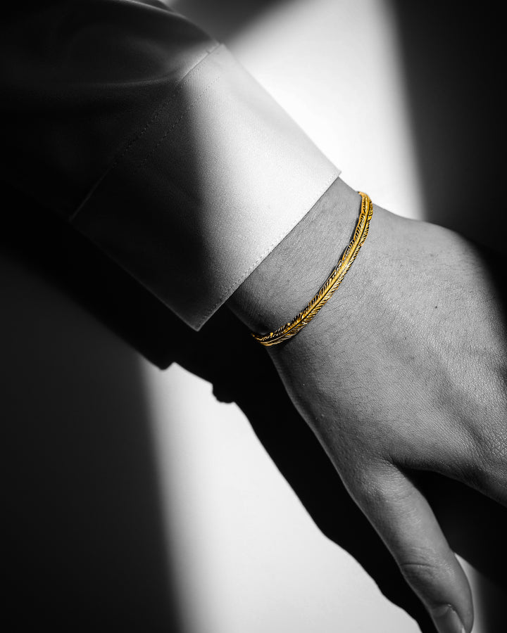 s925 fether bangle #B10