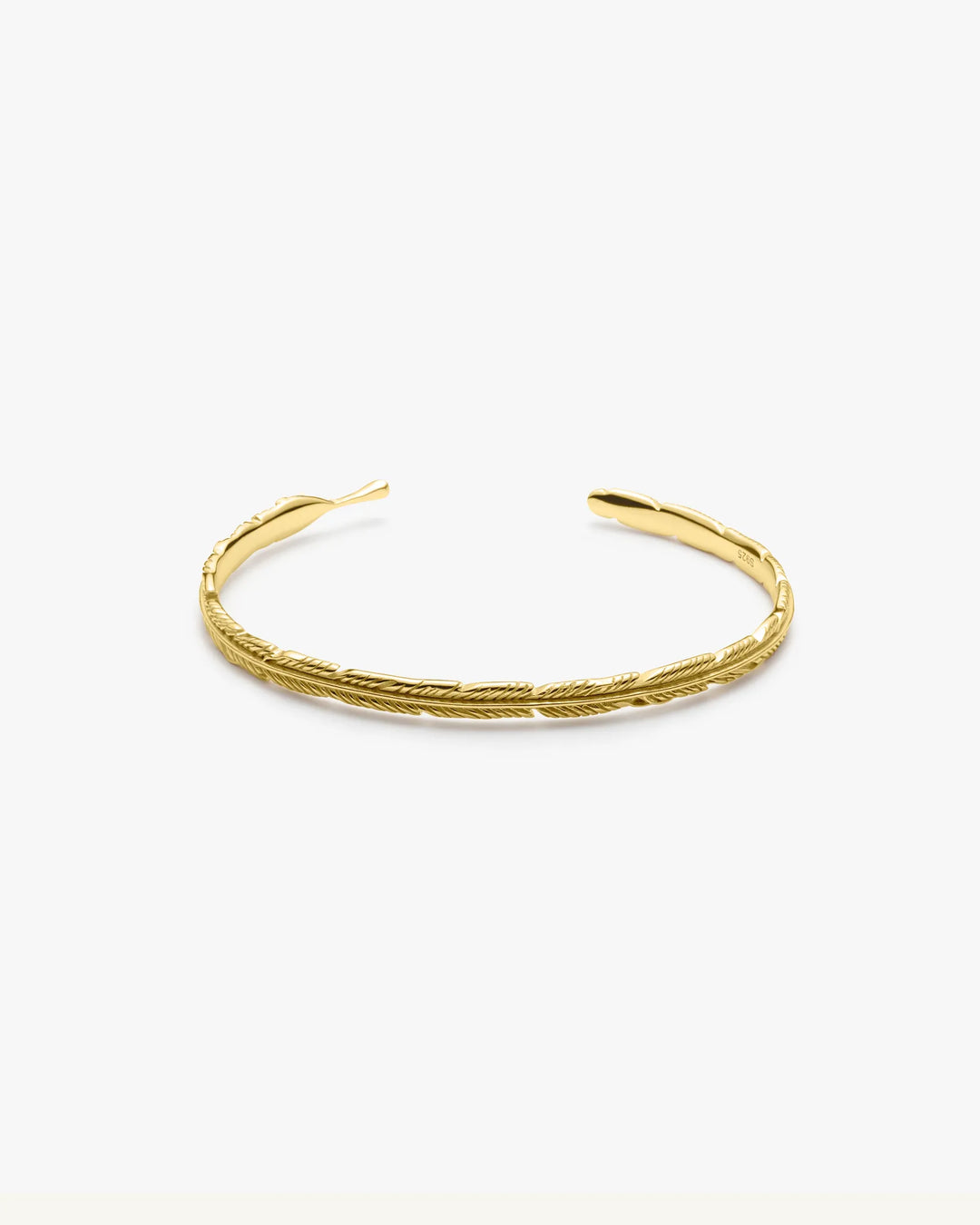 s925 fether bangle #B10