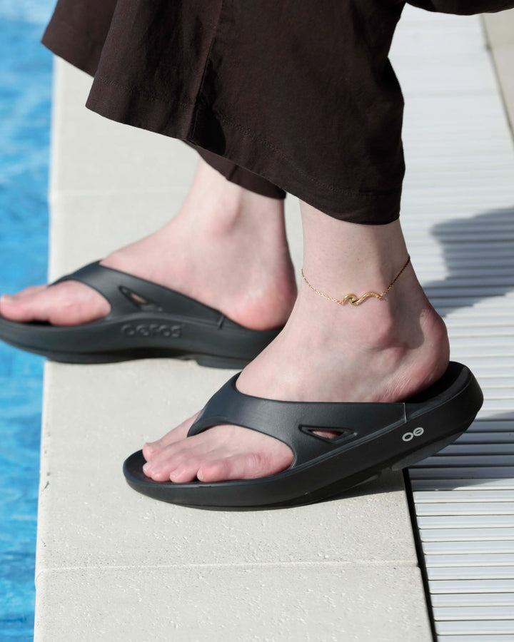 316L wave anklet #B14