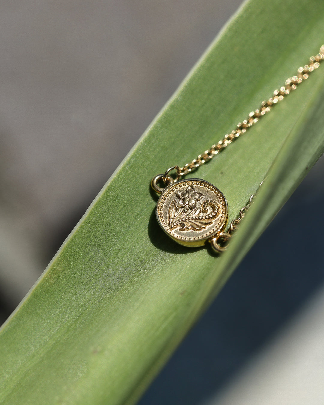 316L hawaiian coin anklet #B15