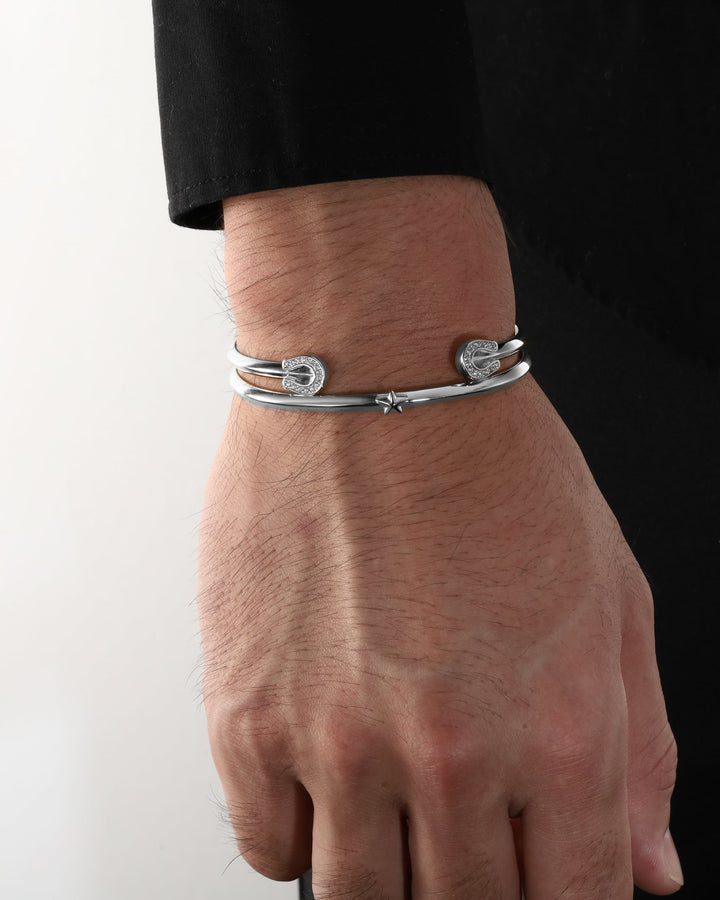 316L star bangle #B18