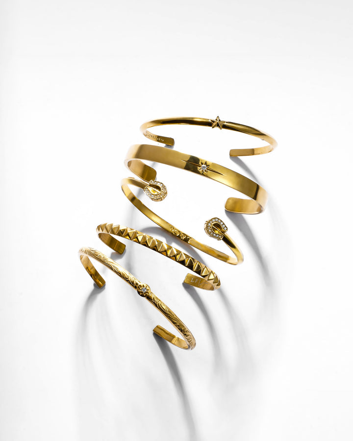 316L horseshoe bangle #B20