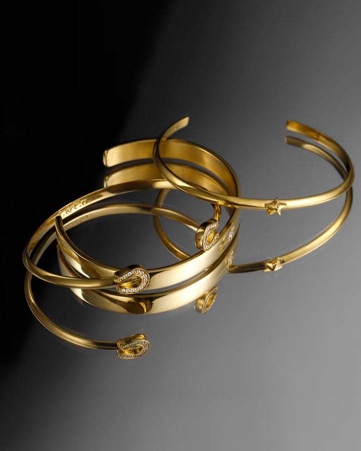316L horseshoe bangle #B20
