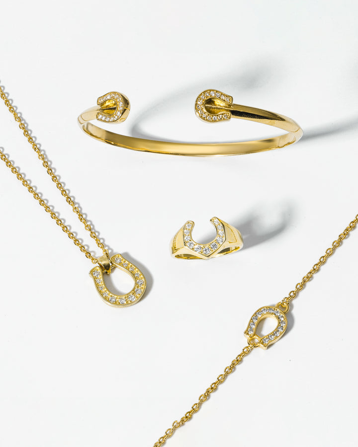 316L horseshoe bangle #B20