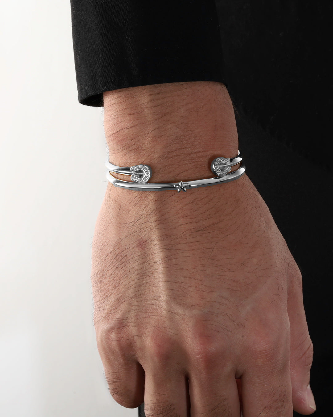 316L horseshoe bangle #B20