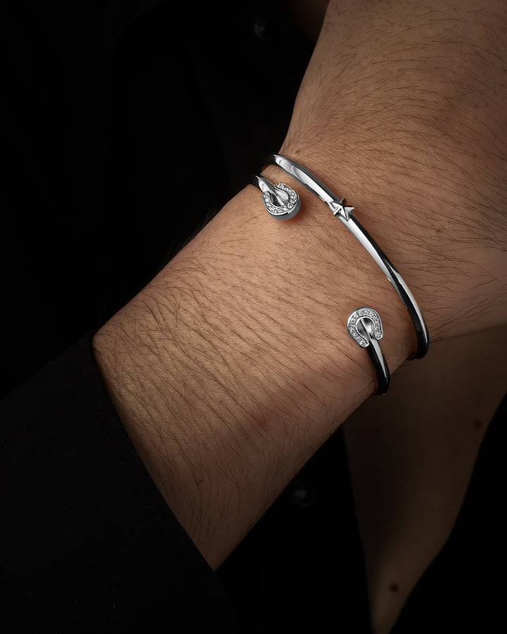 316L horseshoe bangle #B20