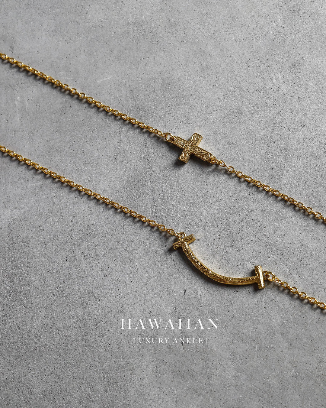 316L hawaiian T anklet #B21