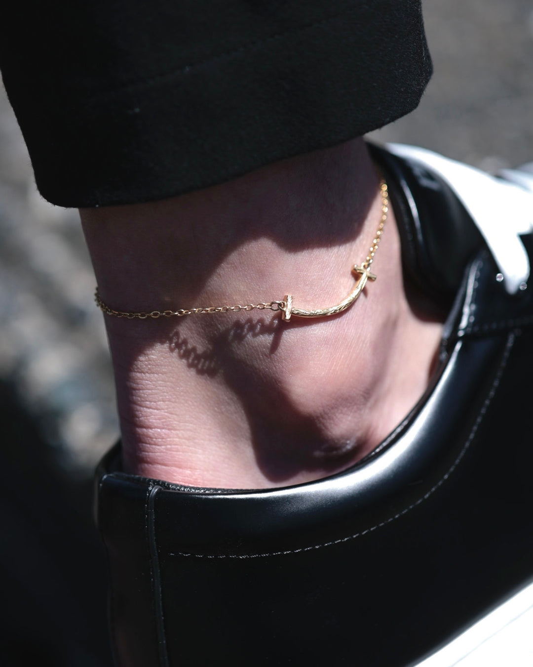 316L hawaiian T anklet #B21