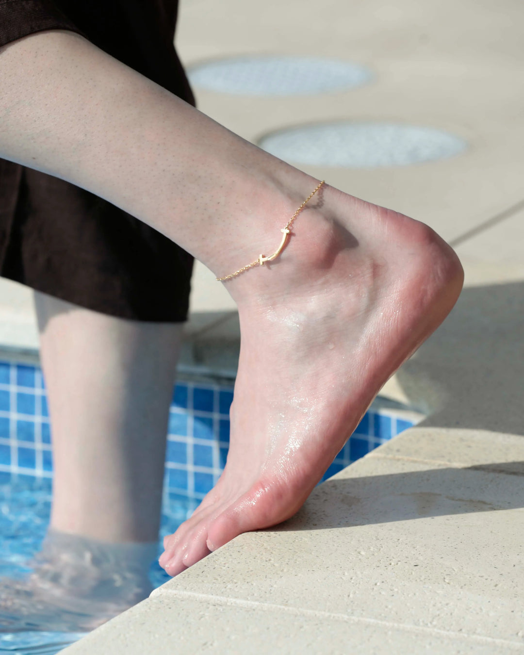 316L hawaiian T anklet #B21