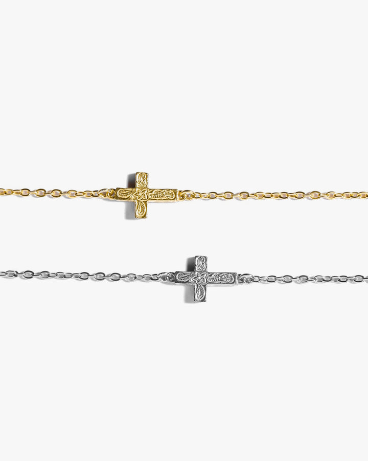 316L hawaiian cross anklet #B22