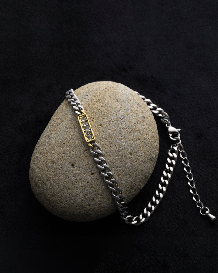 316L zilconia anklet #B24