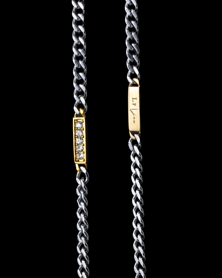 316L zilconia anklet #B24