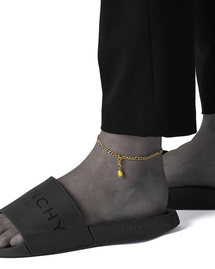 316L medai figaro anklet #B25