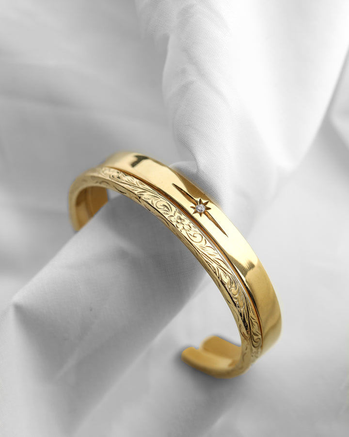 316L hawaiian coin bangle #B27