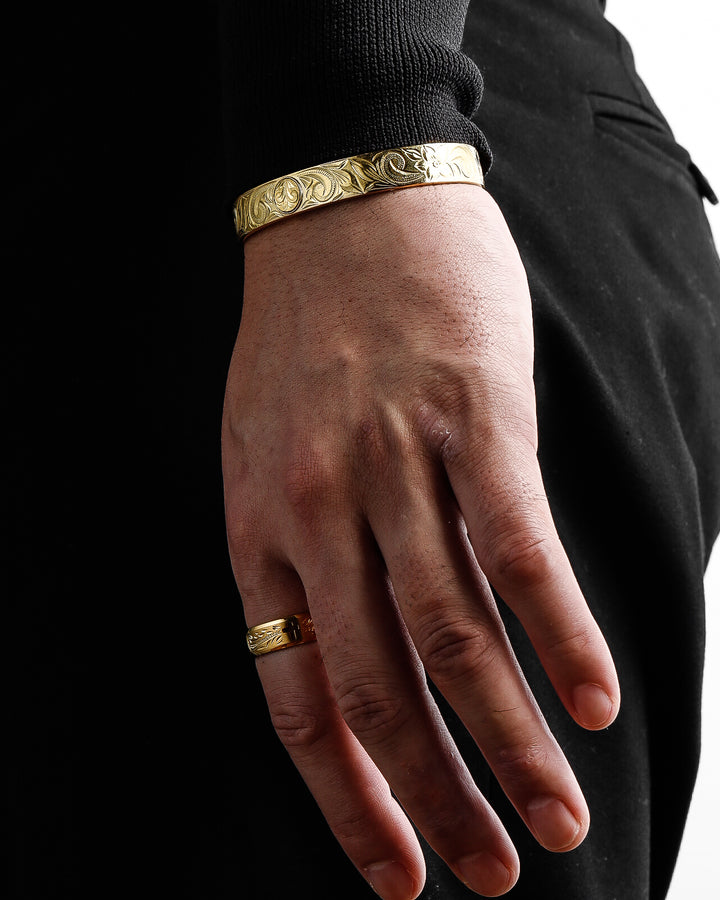 316L hawaiian coin bangle #B27