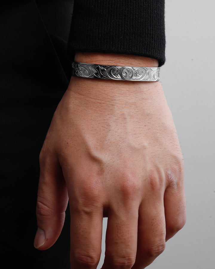 316L hawaiian coin bangle #B27