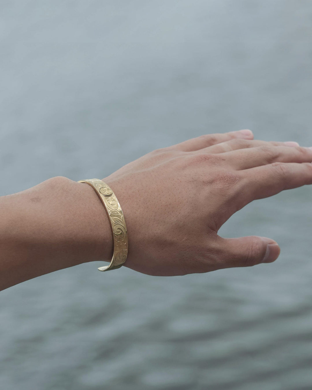316L hawaiian coin bangle #B27