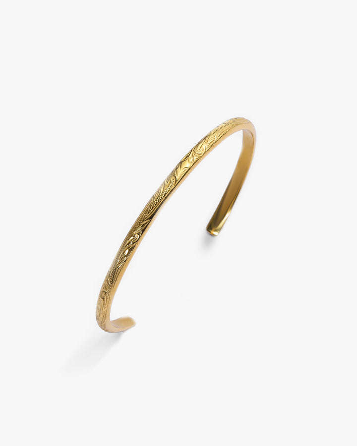 316L Hawaiian wave bangle #B28