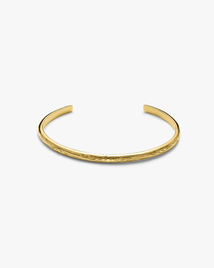 316L Hawaiian wave bangle #B28