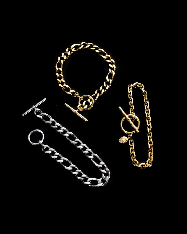 316L coin chain bracelet #B29