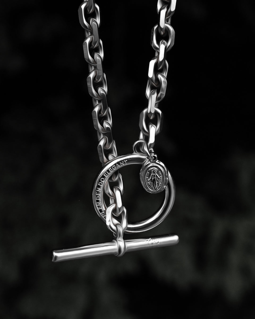 316L coin chain bracelet #B29