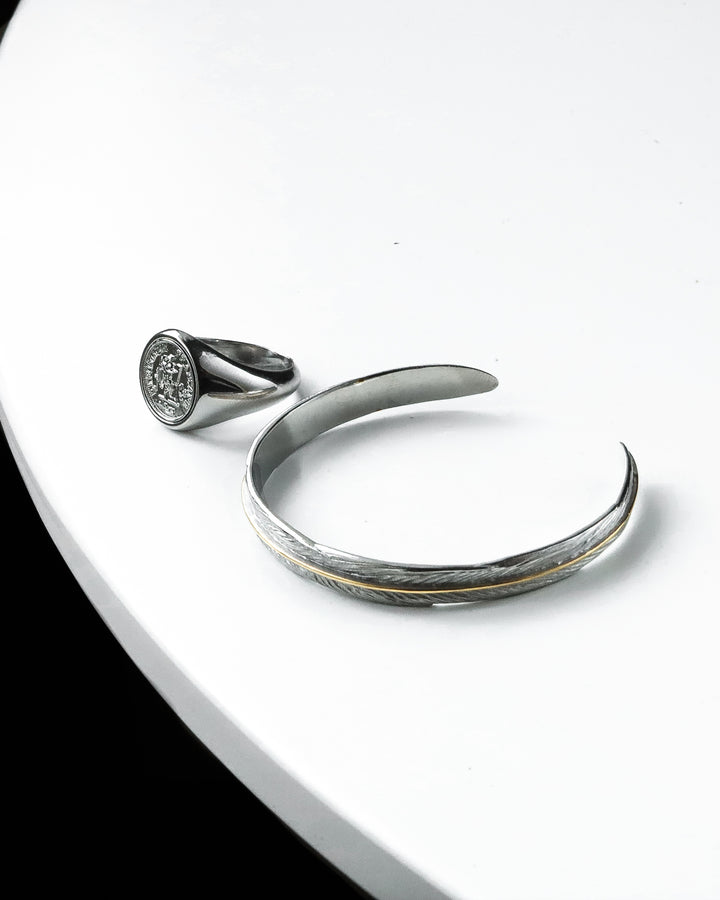 316L fether bangle #B30