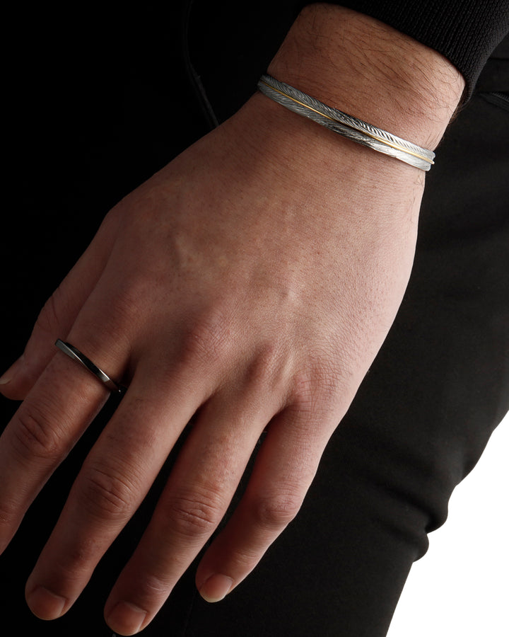316L fether bangle #B30