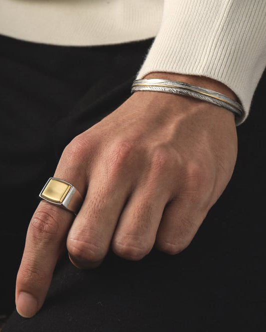 316L fether bangle #B30