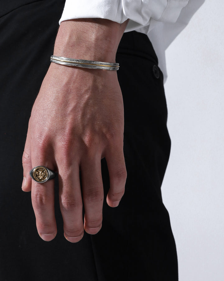 316L fether bangle #B30