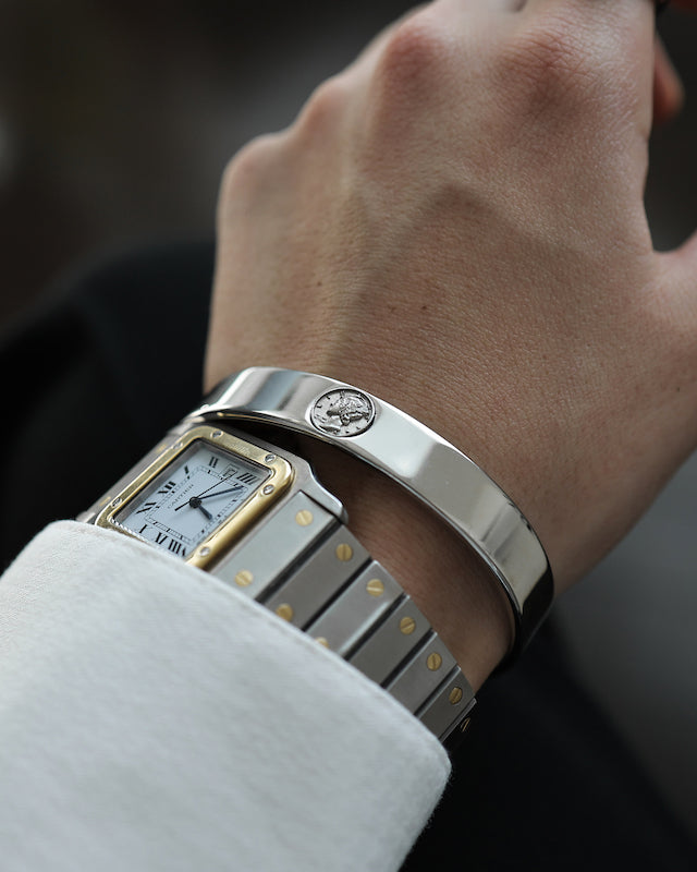 316L coin bangle #B36
