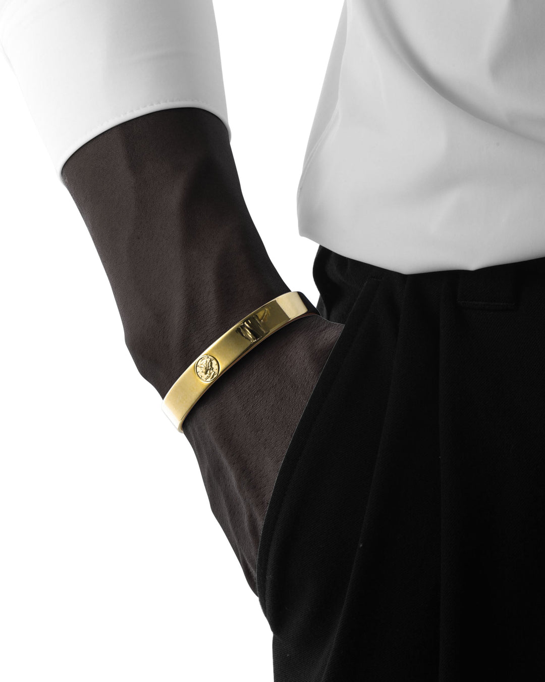 316L coin bangle #B36