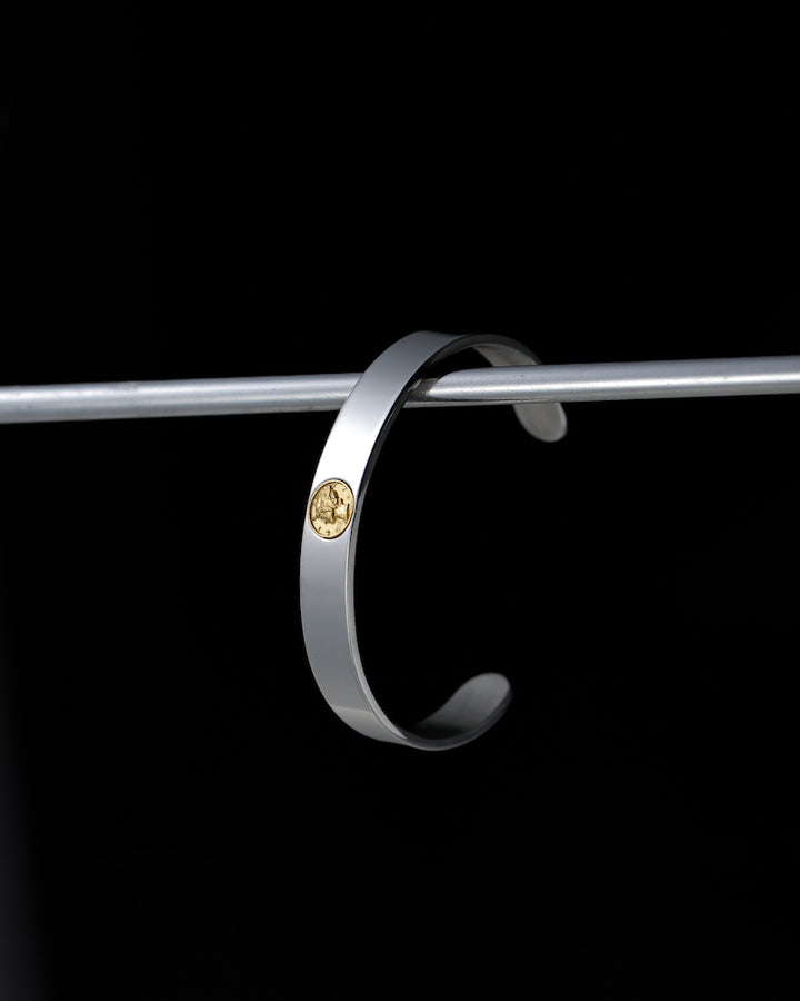 316L coin bangle #B36