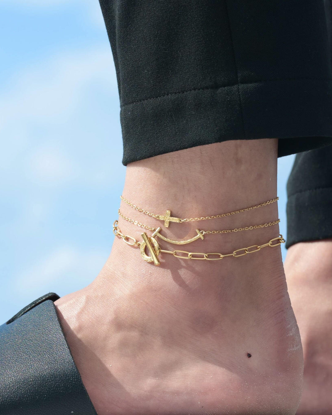 316L hawaiian ot anklet #B38
