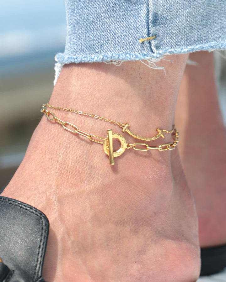 316L hawaiian ot anklet #B38