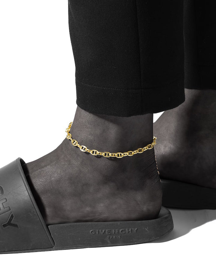 18kgp anchor anklet #B39