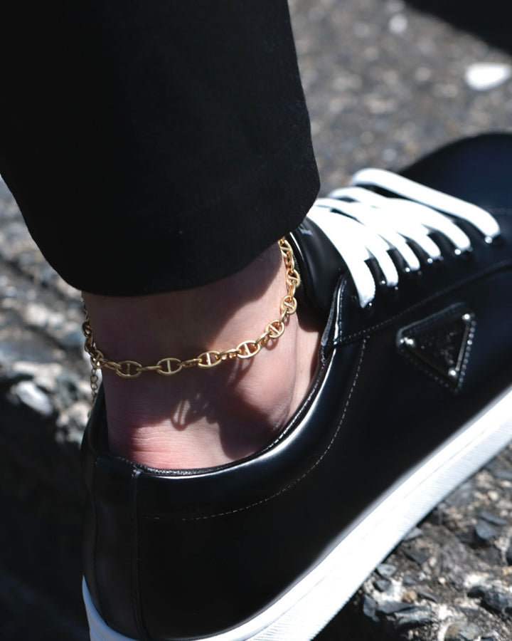 18kgp anchor anklet #B39